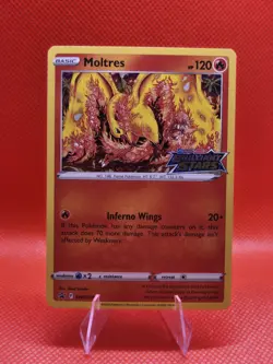 Moltres 2022 SWSH185 SWSH: Sword & Shield Black Star Promo Card Holo NM STAMPED! - Image 1