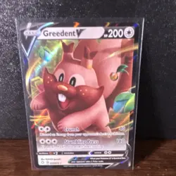 Greedent V 053/072 Shining Fates Ultra Rare Full Art Holo Pokemon Card - Image 1