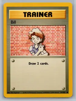 Bill Base Set #091/102 Common Pokemon Card - Image 1