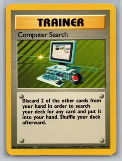 Computer Search Base Set #071/102 Rare Pokemon Card - Image 1