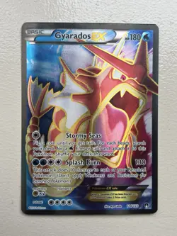 Gyarados EX 114/122 Full Art Ultra Rare XY BREAKpoint Pokemon Card LP+ - Image 1