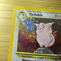 Pokemon TCG Clefable Holo Rare Card 1/64 Damaged Jungle WOTC - Image 5