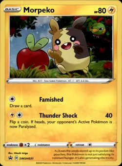 Morpeko SWSH031 Holo - Pokemon SWSH: Sword & Shield Promo Cards - LP - Image 1