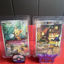 Pokemon TCG Lillipup 154/086 & Herdier 155/086 Holo Cards Lot IR White Flare - Image 1