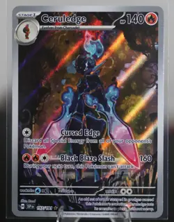 Pokemon TCG Ceruledge Illustration Rare Holo Card Sv08: Surging Sparks 197/191 - Image 1