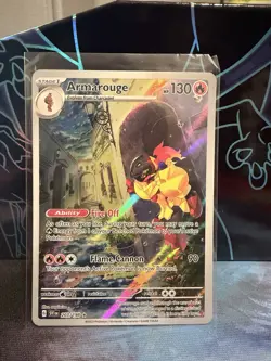 Armarouge Scarlet & Violet Base Illustration Rare Holo Pokemon TCG Card 203/198 - Image 1