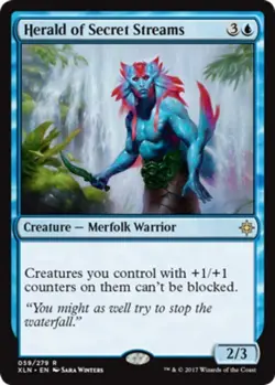 1x Herald of Secret Streams NM-Mint, English Ixalan MTG Magic - Image 1