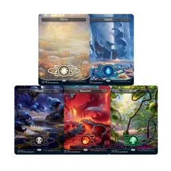 Planetary Land Set of 5 - Full Art Lands - Unfinity - MTG Magic - Image 1