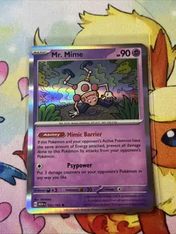 Mr. Mime - 122/165 - Holo Rare - Pokemon 151 - NM - English - Image 1