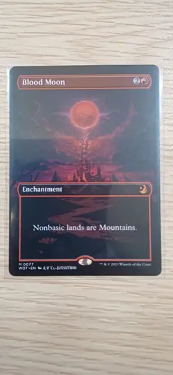 Blood Moon | Borderless | MTG | WOE | Near Mint | English EN - Image 1