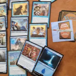 Custom Commander MTG Deck Magic =Power Brackett Level 1 Budget WIZARDS BLUE 0/2 - Image 5