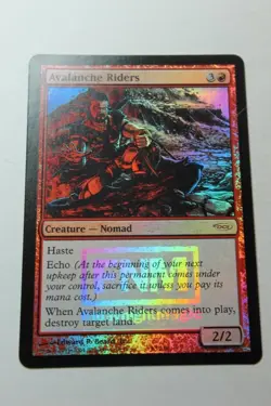 MTG Avalanche Riders x1-Foil -Friday Night Magic 2004-Lightly Played - Image 1