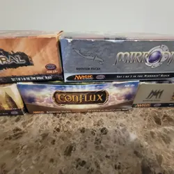Empty Vintage MTG Booster Boxes - Mirrodin, Onslaught, Conflux, Time Spital,etc - Image 3