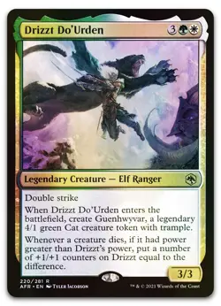Drizzt Do'Urden #220 (Foil) (NM) Forgotten Realms AFR Magic MTG - Image 1