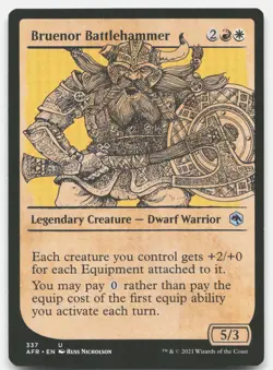 Bruenor Battlehammer (Showcase) #337 (NM) Forgotten Realms AFR Magic MTG - Image 1