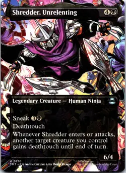 Shredder, Unrelenting (Borderless) U Teenage Mutant Ninja Turtles 210 NM - Image 1