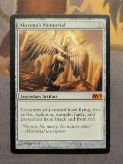 1x Akroma's Memorial - Core Set 2013 (M13) Mythic MTG LP - Image 1