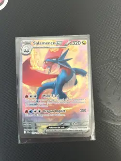 2025 Pokemon TCG Salamence EX Full Art Holo Journey Together 187/159 NM - Image 1