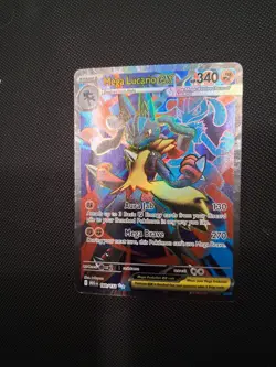 Mega Lucario ex 160/132 Full Art Holo Ultra Rare Pokemon TCG Mega Evolution - NM - Image 1