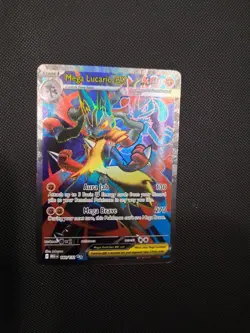 Mega Lucario ex 160/132 Full Art Holo Ultra Rare Pokemon TCG Mega Evolution - NM - Image 2