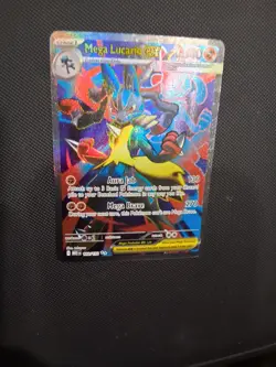 Mega Lucario ex 160/132 Full Art Holo Ultra Rare Pokemon TCG Mega Evolution - NM - Image 3