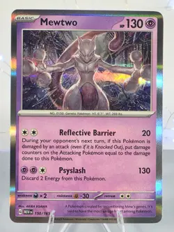 2023 Scarlet & Violet - 151 #150 Mewtwo Holo Rare Pokemon Card - Image 1
