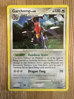 Garchomp - 9/123 - Holo Rare Mysterious Treasures Pokemon LP - Image 1