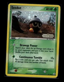 Pokemon Seedot 61/92 Legend Maker Stamp Reverse Holo LP - Image 1