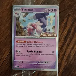 Pokemon TCG Tinkaton 105/193 Scarlet Violet Paldea Evolved Gamestop Promo sealed - Image 1