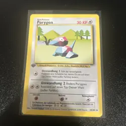Porygon Pokemon German Base Set 1st Edition (PORYGON) #39 NM/LP - Image 1