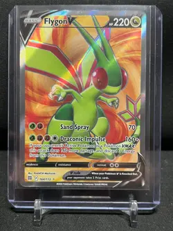 Flygon V 164/172 Full Art Ultra Rare Holo 2022 Pokemon Brilliant Stars NM - Image 1