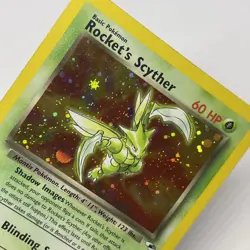 Rocket's Scyther 2000 Pokemon Gym Heroes Unlimited Rare Holo 13/132 MP Vintage - Image 2