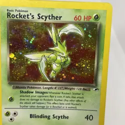 Rocket's Scyther 2000 Pokemon Gym Heroes Unlimited Rare Holo 13/132 MP Vintage - Image 4