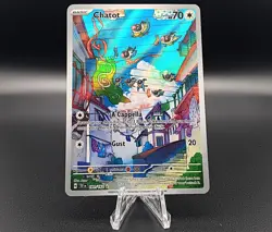 Pokemon Chatot 181/162 SV05 Temporal Forces Holo Illustration Rare Full Art 70HP - Image 1