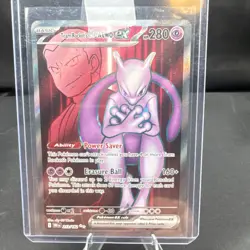 Pokemon tcg Team Rocket's Mewtwo ex Sv10 Destined Rivals Ultra Rare Holo 213/18… - Image 1