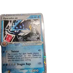 Pokemon TCG Gyarados EX 109/112 FireRed LeafGreen Heavily Played - Image 4