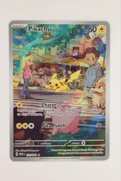 2023 Pokemon 151 Pikachu 173/165 Illustration Rare IR Full Art NM - Image 1