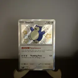 Pokemon TCG Snorlax 202/091 Baby Shiny Holo Rare Paldean Fates NM - Image 1