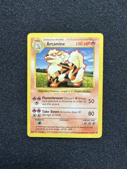 [Rank B+] 1999 Pokemon Shadowless Arcanine Base Set 23/102 - Image 1