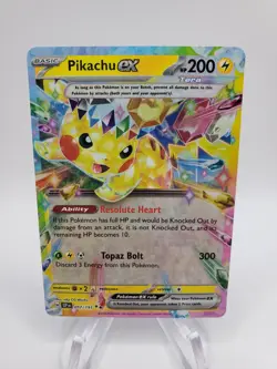 Pokemon Pikachu EX 057/191 Surging Sparks Double Rare PACK FRESH MINT - Image 1