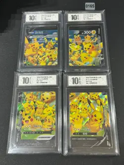 Pikachu V-union Promo 109/S-P - 112/S-P Combination Set - Pokemon Grade 10 - Image 1