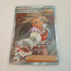 Pokemon Professor Sada's Vitality 239/182 Paradox Rift SV Ultra Rare Full Art Tr - Image 1