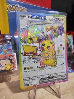 Pokemon TCG Pikachu ex 219/191 Sv08: Surging Sparks Holo - Image 2