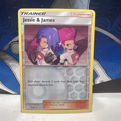 Jessie & James - 58/68 - Reverse Holo Rare NM, English Pokemon Hidden Fates - Image 1