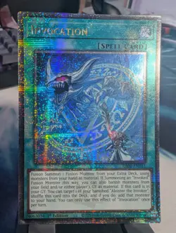 YuGiOh! Invocation RA04-EN281 Quarter Century Rare 1st Ed* - Image 1