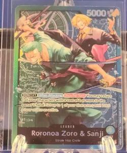 Roronoa Zoro & Sanji - ST12-001 - Leader - English - Near Mint - One Piece tcg - Image 1