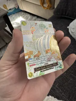 One Piece CCG OP15-116 Gum-Gum Golden Rifle Manga Alt Art NM - Image 2