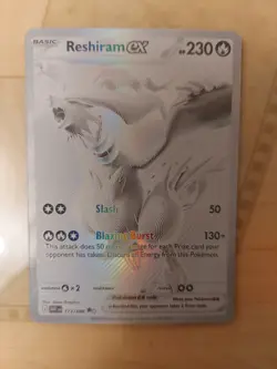 Pokemon TCG White Flare Reshiram EX Black & White Rare 173/086 (NM+/M) - Image 1