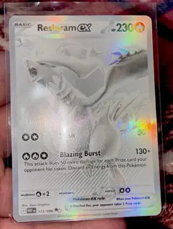 Pokemon TCG Reshiram EX English White Flare Card 173/086 BWR Pack Fresh - Image 1