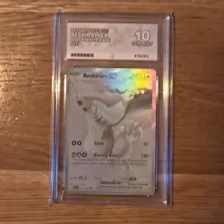 Pokemon White Flare Reshiram EX Black White Rare Card 173/086 Ace 10 - Image 1